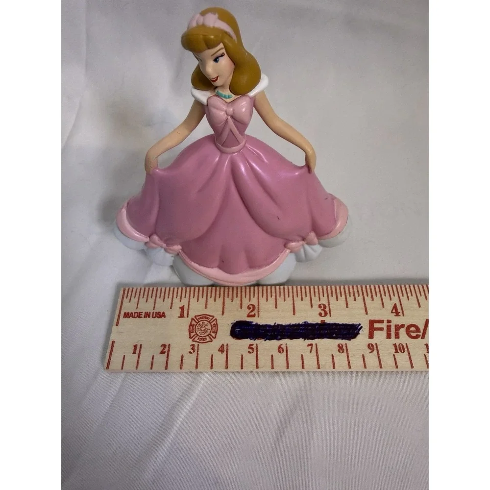 Disney Cinderella Pink Dress Play Figure or Cake Cupcake Topper Toppers 3.75